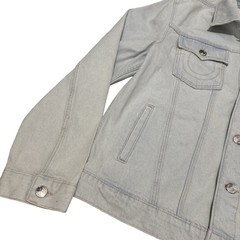 NWT True Religion Jesse Trucker Denim Jacket Light Blossom Wash Men’s large