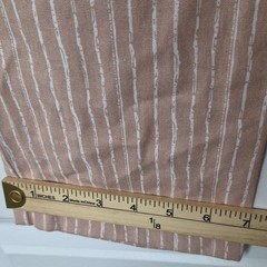 Sienna Sky Pink/White Striped Paperbag Tie Waist Pants L Pockets 23″ Inseam