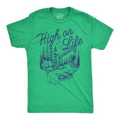 Mens Funny T Shirts High On Life And Also Drugs Sarcastic 420 Graphic Novelty