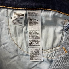 Levis 513 Jeans Mens 36×32 Blue Slim Straight Dark Wash Indigo Preppy Grunge