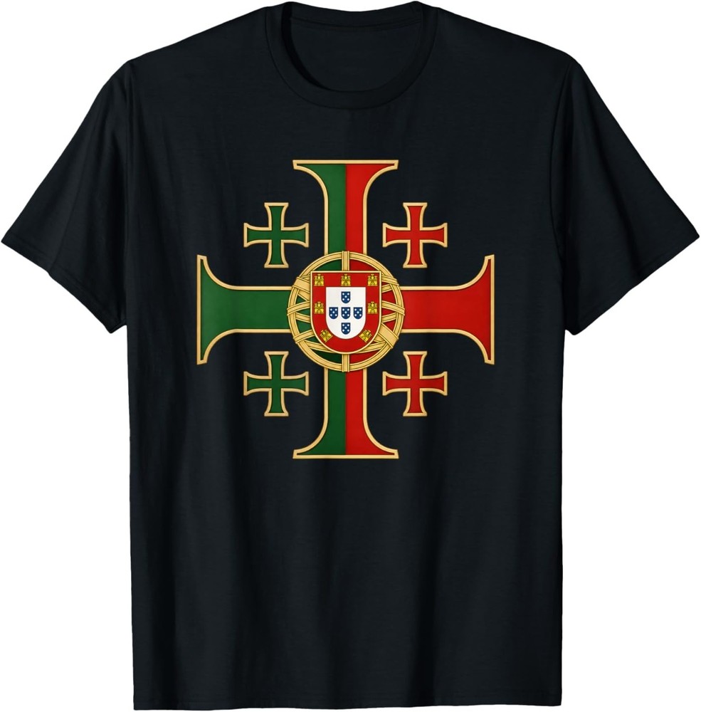 Portuguese Jerusalem Cross – Catholic Portugal T-Shirt