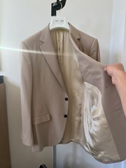 Husbands Paris Tan Cotton Sport Coat Size 54