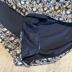 Nip Tuck Swim Swimsuit Womens 8 Blue Printed One Piece Ruched Tummy Control