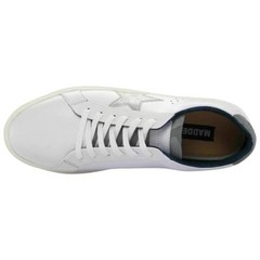 Steve Madden Men Lace Up Sneakers Dixxin Size US 7.5M White Faux Leather