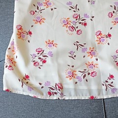Cotton On Women’s White Floral V-Neck Cami Spaghetti Straps Chiffon S/P