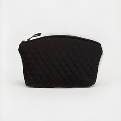 Vera Bradley Grand Travel Large Quilted Cosmetic Bag Classic BLACK NWT RV$59