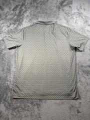 Walter Hagen II Polo Shirt Mens XL Gray Geometric Golf Stretch Jersey MGA31315