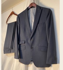 Banana Republic Men’s Navy Two-Piece Suit, Jacket 38S, Pants 30×30