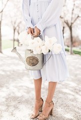 RARE NWT Rachel Parcell Blue Hydrangea Dress – Small