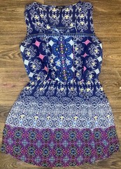 Bebop Women’s Dress Size XL Blue Muti Color Sleeveless