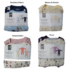 Member’s Mark Baby 3-Pack Organic Cotton Soft Sleep And Play