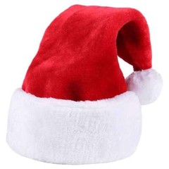 Adults Kids Premium Christmas Santa Claus Hat Cosplay Costume Plush Xmas Cap US