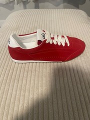 alo yoga sunset sneakers, candy heart red, medium unisex, size m5/w6.5