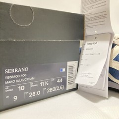 Onitsuka Tiger SERRANO 1183B400 406 MAKO BLUE/CREAM Unisex Leather Shoes