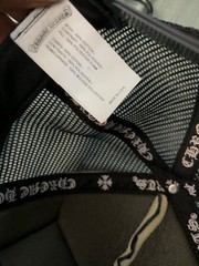 Chrome Hearts Authentic Trucker Hat Sterling Silver Hollywood Black