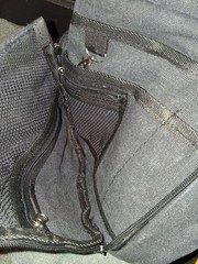 MAZE Men’s Gray Crossbody Bag Adjustable Strap Inner & Outer Pockets Zip