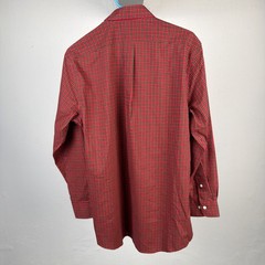 Ralph Lauren Men’s Shirt Red Size Large Long Sleeve Button Up Plaid 15 1/2 32/33