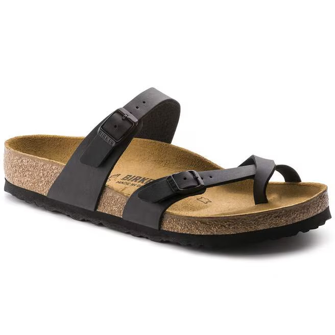 Birkenstock Mayari Birko-Flor Casual Sandals women’s Black-Wide -Select Size