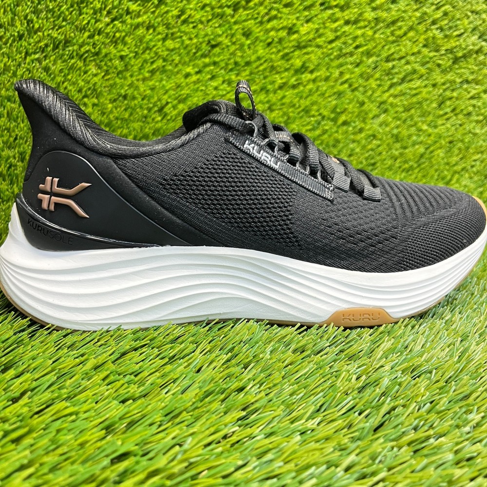 Kuru Atom 2 Womens Size 9D Black White Athletic Running Walking Shoes Sneakers