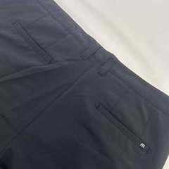 Travis Mathew Men Solid Black Nylon-Poly Blend Flat Front Golf Shorts 40