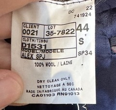 Daniel Cremieux Men’s Blazer Alex Sport Jacket 100% Wool Plaid Double Vent 44S
