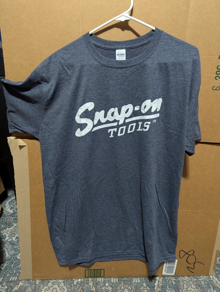 Snap On Tools Mens T Shirt Grey Gildan Softstyle Ring Spun XL
