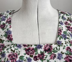 Vtg D.B.Y.Ltd. Y2K Mini Dress Sz 11 Multicolor Floral Flutter Slvs Fit And Flare