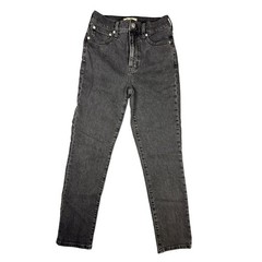 Madwell The Perfect Vintage Jean Faded Black High Rise Straight Leg Denim 25