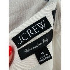 NWT J.Crew Wool Blend A-Line Skirt Size 18 Natural Beige Italian Fabric Classic