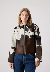 Genuine Cowhide Leather Jacket for Women | Natural Hair-On Cow Skin Gift For Her