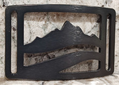 GRIP6 BELT BUCKLE – NATURALIST WASATCH – BLACK – 1.5 INCH WIDE