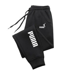 PUAIA Print Men’s Jogging Pants Autumn Winter Fitness Loose Fit Streetwear