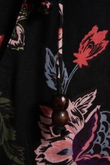 Next Womens Floral Patterned Smock Retro Dress Black – Size Medium M (D41)