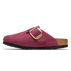 Birkenstock Boston Big Buckle Nubuck Leather Women’s Clogs Berry Crush EU37-41
