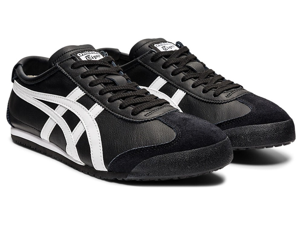 Onitsuka Tiger Mexico 66 1183C102-001 Black White Sneakers New With Box