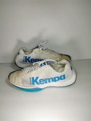 Kempa Attack Pro Mens Fencing Sneakers US Size 12.5 Blue & White UK 12 EURO 47
