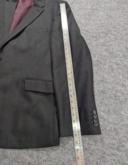 M&S Collection Blazer Jacket Mens UK 48 Charcoal Black Tailored Fit