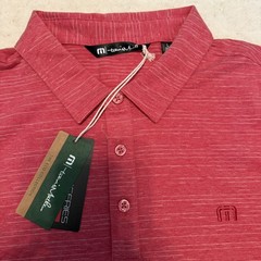 Travis Mathew The Heater Series Polo Scooter Red Mens Size Large NWT Golf