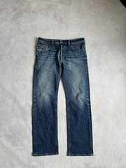 Vintage Diesel Industry Men’s Jeans Straight Blue Denim Faded Size W33