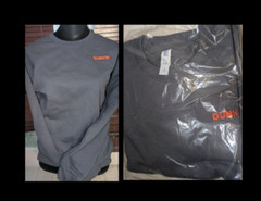 Dunkin Donuts Sweatshirt Jerzees Adult Sz S Blue Dunkin’ Logo NEW in Pkg