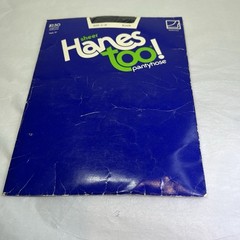 Hanes too vintage Sheer Reinforced Toe Pantyhose Black size C-D NEW Style 117