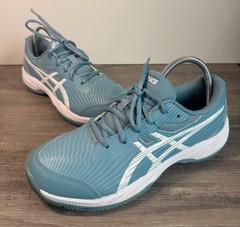 ASICS Gel Game 9 Tennis shoes Big Kids 7/EU40/Women’s 8 Saba Blue EUC