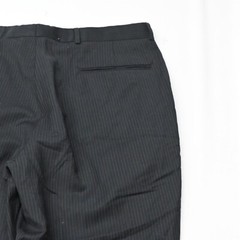 Axcess 42R 36×30 Black Stripe 100% Wool Mens Coat Jacket Pants Suit