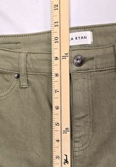 Lila Ryan Dorianna Cropped Skinny Jeans Light Green Woman’s 14 New