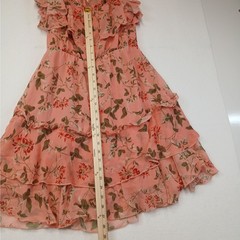 Endless Rose Pastel Pink Floral Cutout Cold Shoulder Maxi Dress Size M
