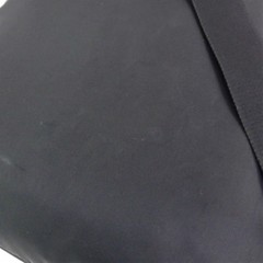 PRADA Triangle Logo Nylon Tessuto Vertical Shoulder Bag Nero Used