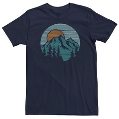 Men’s Mountain Adventure Line Art Tee