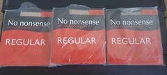Lot Of 3 Pair of No Nonsense Regular Reinforced Toe 328 size Q2 NUDE new