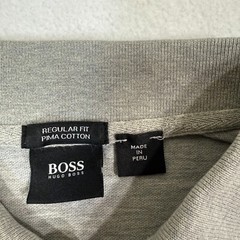 Hugo Boss Polo Shirt Women L Gray Regular Fit Pima Cottton Casual
