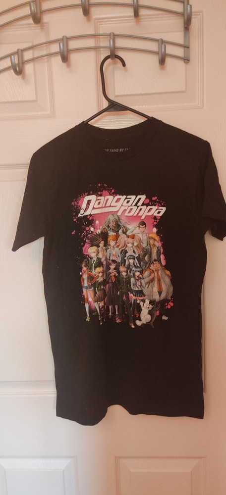 Hot Topic For Fans By Fans Danganronpa T-Shirt Black Manga Anime Sz S